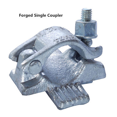 China Forged Single Coupler Scaffold HDG Galvanized weld with none slip plate supplier