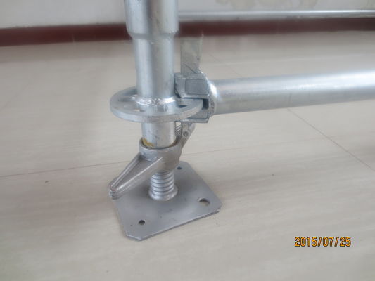 China All round / Layer / Ringlock Scaffolding System with jack base ledger brade and rosette supplier