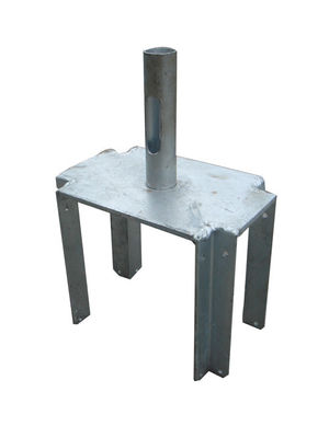 China Adjustable shoring U head jack base / fork base jack for formwork 2.65kg supplier