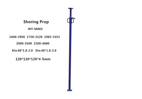 China Painting power coating adjustable shoring scaffolding props height 1.6-4m supplier