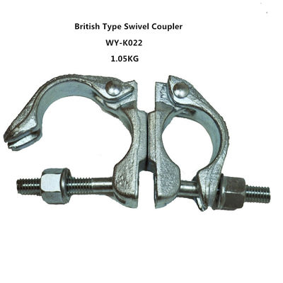 China Original , silver 360 Degrees scaffold swivel coupler / clamps Q235 supplier