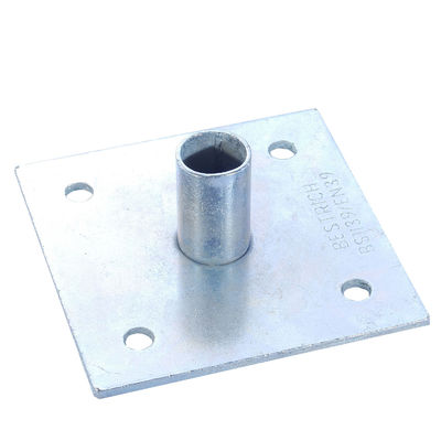 China BS1139 EN74 scaffold steel base plate for jack base Scaffolding Accessories supplier