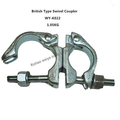 China Hot dip galvanized / forged Scaffolding Double Coupler , 360 Degrees swivel couplings supplier