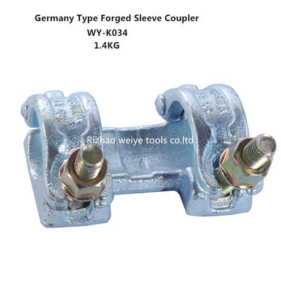 China EN74 Double scaffold sleeve coupler , anti - corrosion scaffold swivel coupler supplier