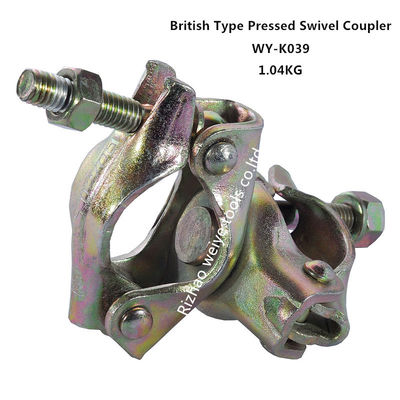 China Steel double coupler scaffold swivel / right angle coupler 48.3 X 48.3mm supplier