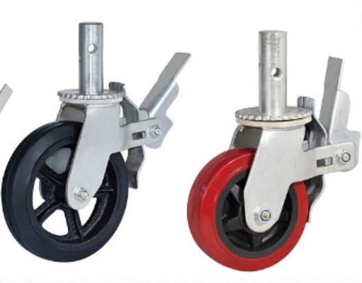 China Fexible adjustable PVC Rubber PA material bearing 350-420kg wheel caster supplier