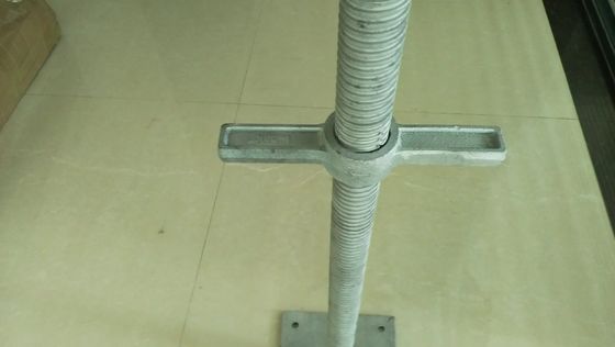 China φ38mm thickness 6mm Scaffolding Jack Base height 600/800mm Hollow adjustable supplier