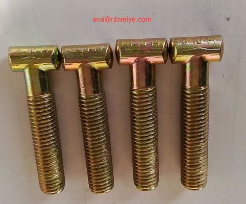 China German half coupler  M14 81mm  8.8 grade zinc plated T- BOLT supplier