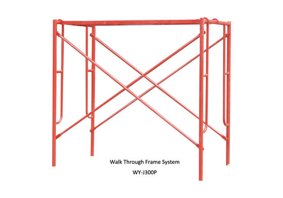 Painted construction scaffolding h frame / door frame for Building ,Yard supplier