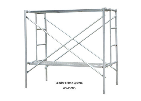 Galvanized mobile ladder frame scaffolding System with wheel for bulding supplier