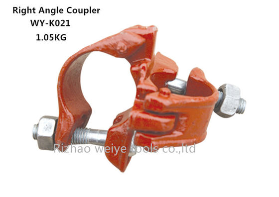 Painting Red 90 degree Scaffolding Double Coupler right angle for Pipe clamp supplier