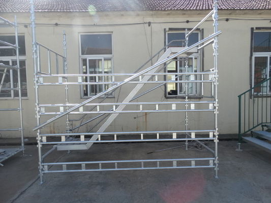 Building Projects Haki Scaffolding With HDG Galvanized Steel And Aluminum Material supplier