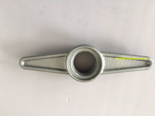 Q235 Scaffolding Jack Base screw nut φ38 / φ34mm hot galvanized supplier