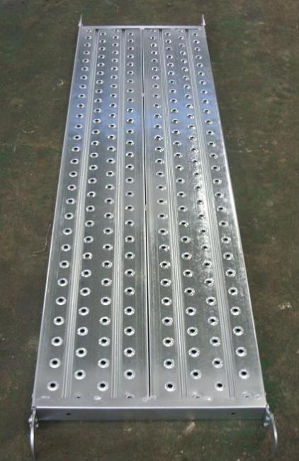 Galvanized Pregalvanized steel scaffolding boards with hook , thickness 1.8mm