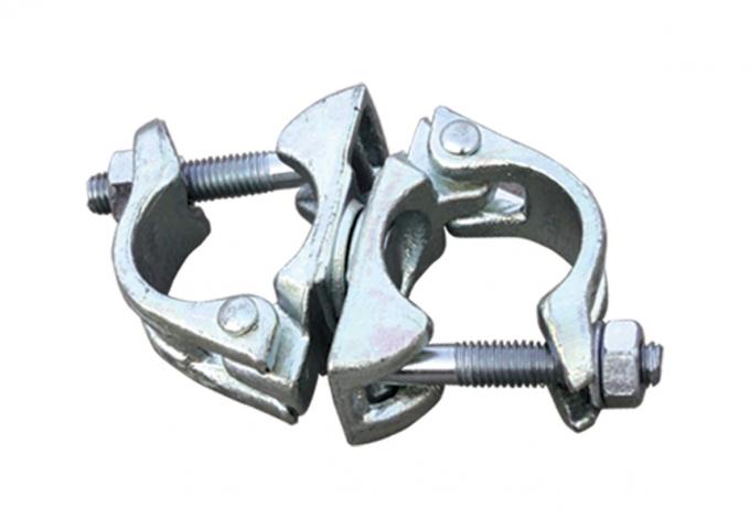 Hot dip galvanized / forged Scaffolding Double Coupler , 360 Degrees swivel couplings